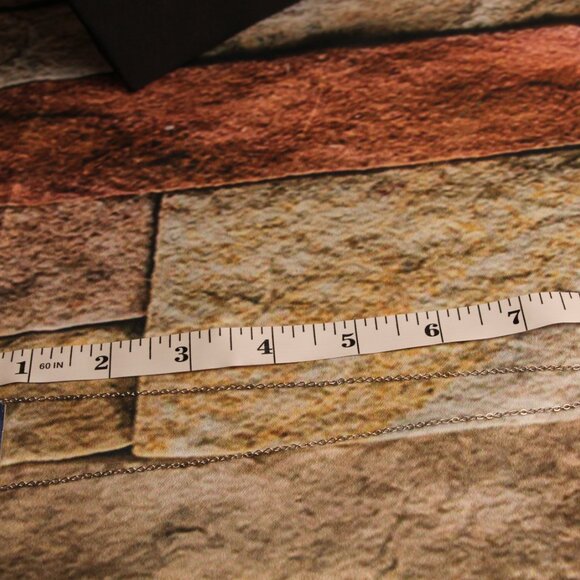 Hand Crafted Epoxy Blue Cube Pandant necklace - Picture 9 of 9